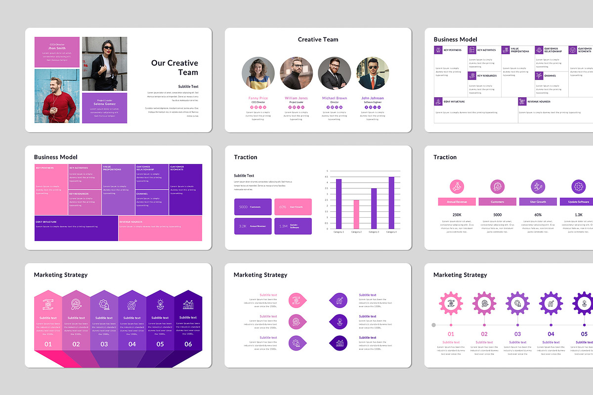 Pitch Deck Google Slides Template, a Presentation Template by Design Vault (Photo 5 of 6)