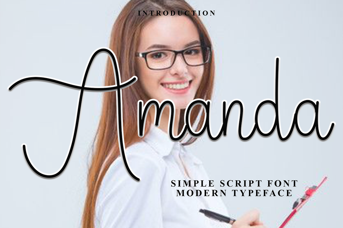 Amanda, a Handwritten Font by InermediaSTUDIO (Photo 1 of 8)