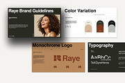 Raye Brand Guidelines Template, a Presentation Template by slidestock55 (Thumbnail 8 of 13)