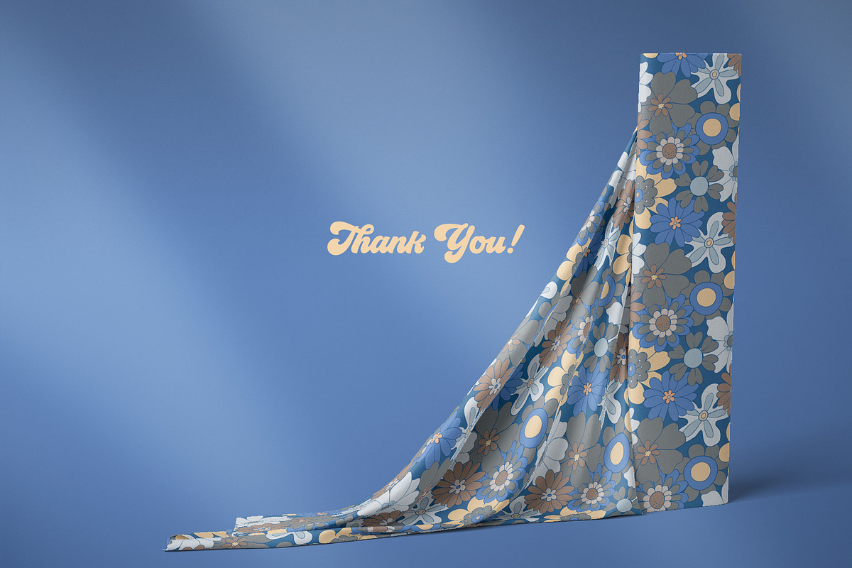 Trendy Retro Floral Patterns, a Pattern Graphic by Tiger and Flower (Photo 20 of 20)