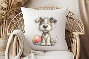 Whimsical Summer Beach Dog Clipart, an Illustration by OK Design (Thumbnail 6 of 6)
