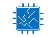 Microcircuit icon design template, a Solid Icon by Sumberpangan (Thumbnail 2 of 3)