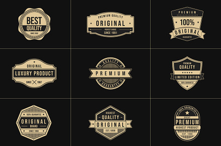 Badge and Vintage Titles (.Mogrt)