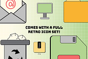 Retro Window UI Elements Set, a Technology Illustration by Invisual Studio (Thumbnail 4 of 9)