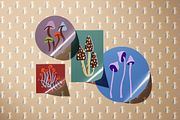 Mushrooms clipart PNG and vector, a Healthcare Illustration by Paper Cherry (Thumbnail 7 of 12)