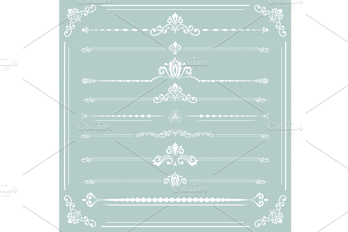 Set of Horizontal Patterns, a Decorative Illustration by FineArtStudio (Photo 1 of 3)