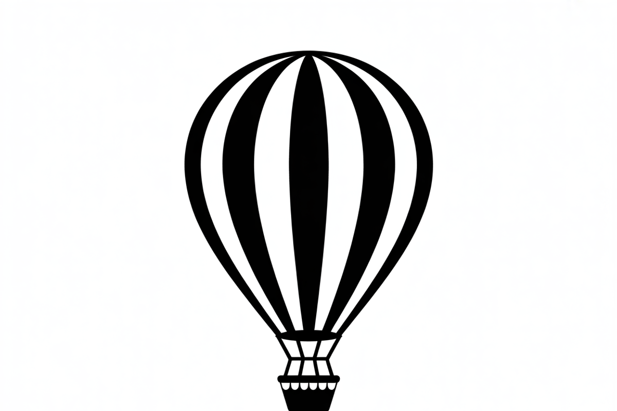 Hot Air Balloon Silhouette Bundle, an Illustration by Designs_River (Photo 8 of 9)