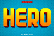 Hero 3D editable text effect, a Layer Style Add-On by Hello Muh (Thumbnail 1 of 2)