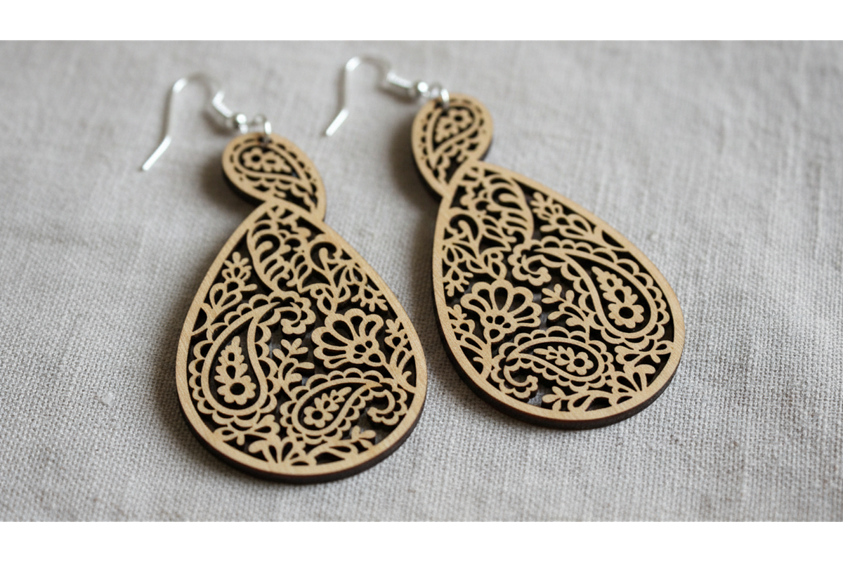 Botanical Earring SVG Set, a Graphic by musafir_fashion (Photo 3 of 11)