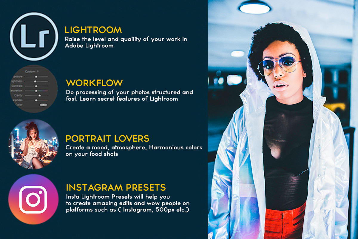Portrait Lightroom Presets, an Action Add-On by Lavinsky Art Store (Photo 2 of 17)