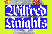 Wilfred Knights Modern Blackletter, a Blackletter Font by timelesstype.co (Thumbnail 1 of 20)