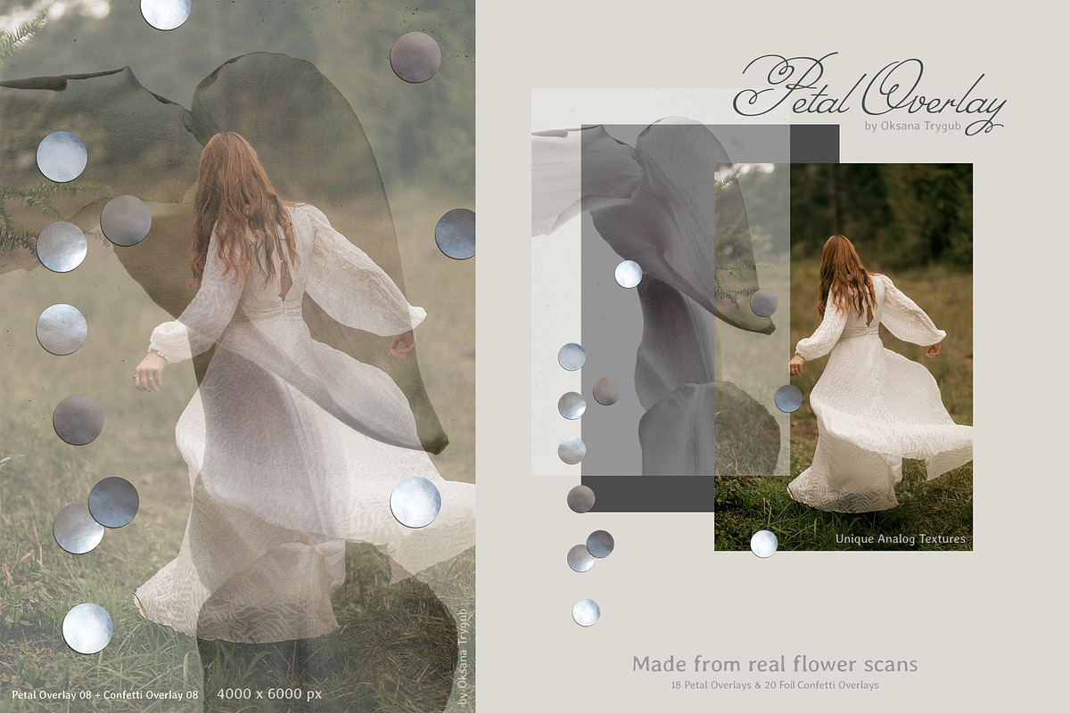 Flower Petal Textures & Foil Overlay, a Texture Graphic by Oksana Trygub (Photo 18 of 28)