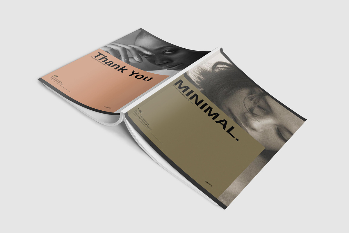 Simple Minimal Template, a Resume Template by Creatiya Type (Photo 4 of 6)