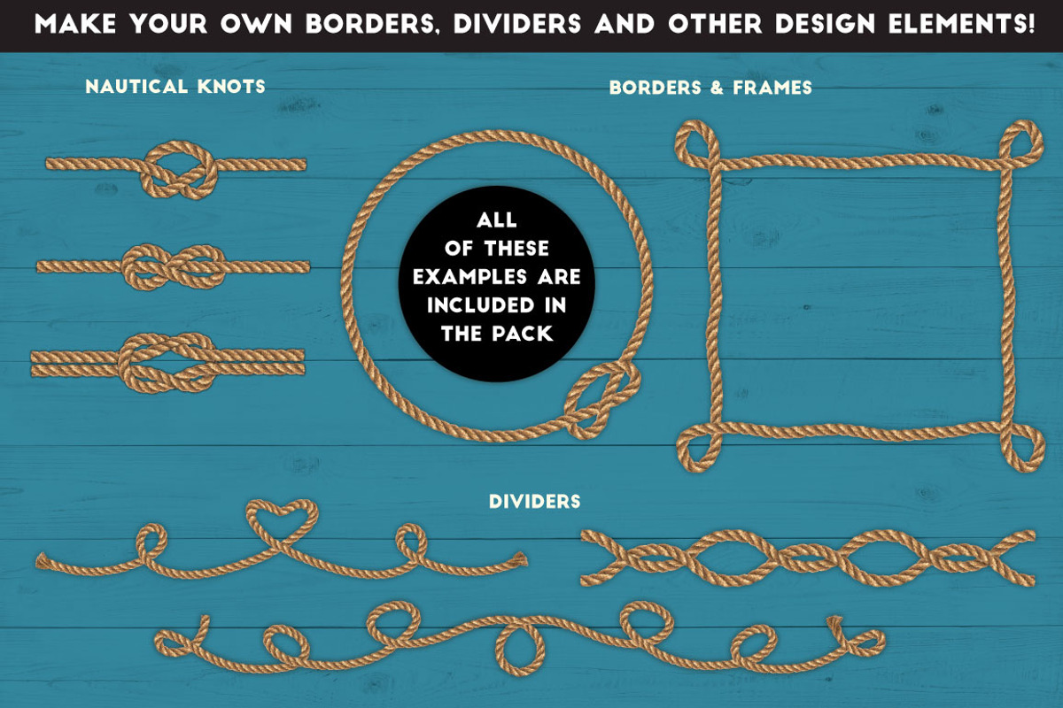 Real Rope - Illustrator Brushes preview 7