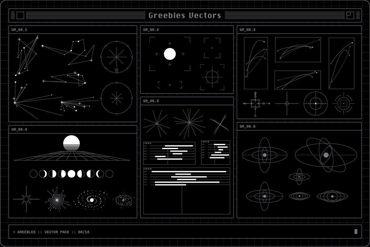 Greebles Vector Pack, an Object Graphic by MiksKS (Photo 14 of 24)
