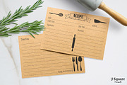 4x6 Recipe Card MockUp & Props, a Print Template by JSquarePresents (Thumbnail 5 of 11)