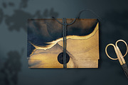 Navy Blue & Gold Alcohol Ink, a Texture Graphic by sibel dayı (Thumbnail 2 of 5)