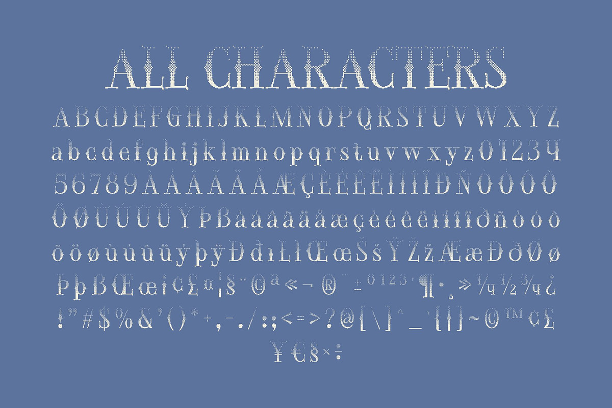 CS Greasy Halfpixel, a Serif Font by Craft Supply Co. (Photo 8 of 8)