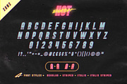 Hot Rush Font Duo, a Sans Serif Font by Sam Parrett (Thumbnail 6 of 7)