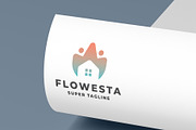 Flower House Real Estate Logo, a Branding & Logo Template by Design_Planet (Thumbnail 1 of 2)