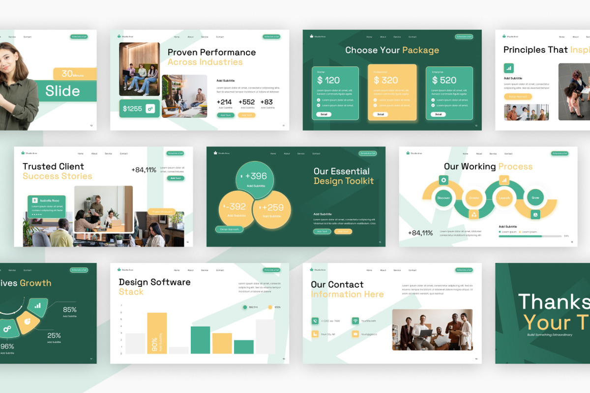 Agency Studio Overview Google Slides, a Presentation Template by Loin Studio (Photo 4 of 4)