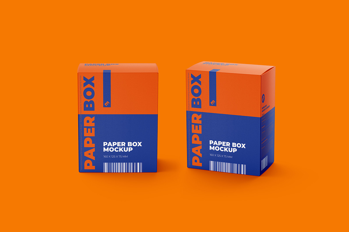 Paper Box Mockup 160x125x75, a Packaging Mockup by easymock (Photo 11 of 11)
