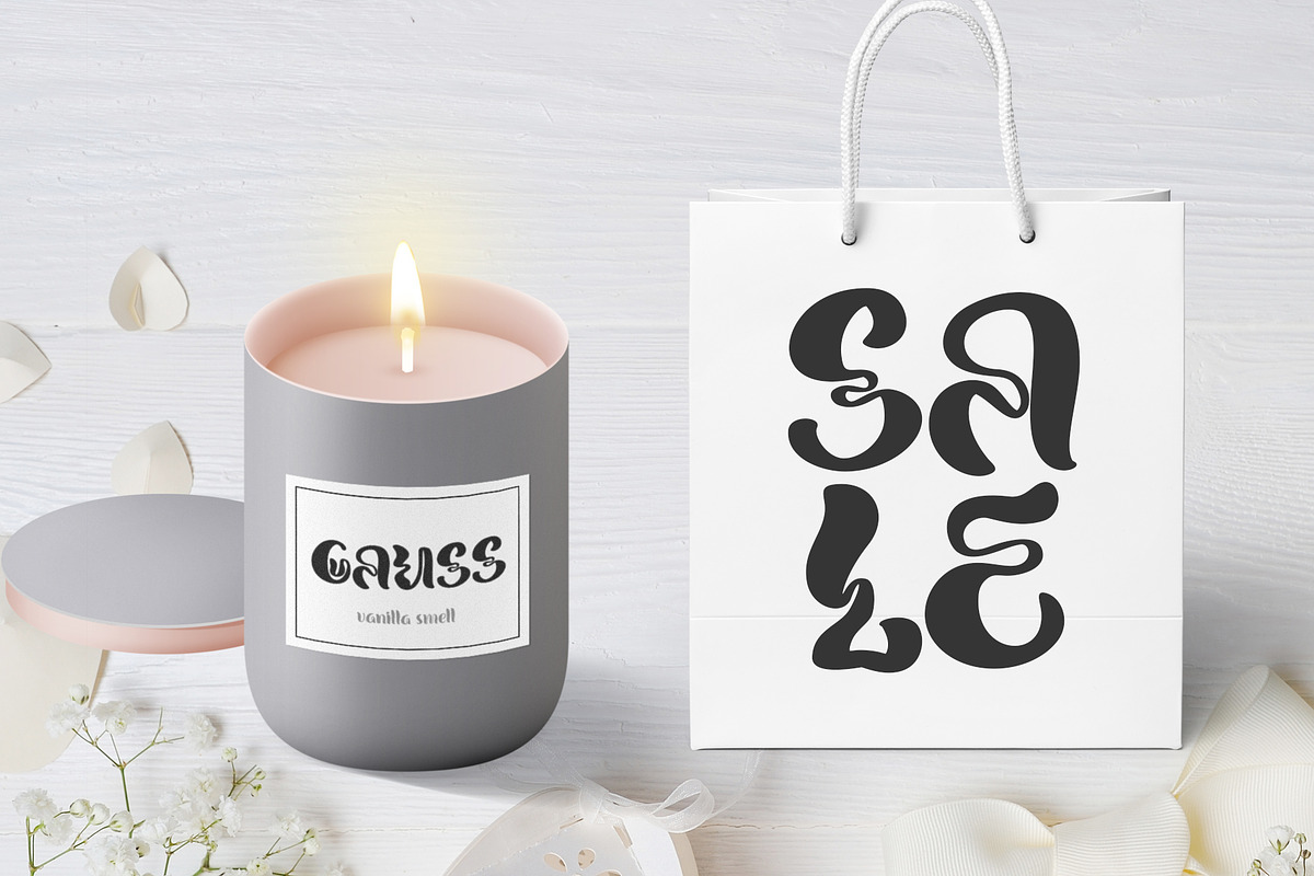 Round Hand Drawn Display liquid Font, a Sans Serif Font by Happy Letters (Photo 10 of 12)