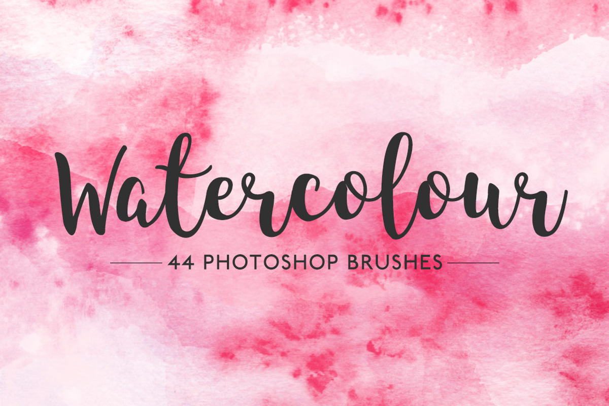 Watercolor Photoshop brush set, a Brush Add-On by Little Bean (Photo 1 of 8)