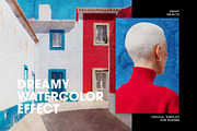 Dreamy Watercolor Art Photo Effect, a Layer Style Add-On by Design Squad (Thumbnail 1 of 3)