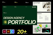 Agency Portfolio Deck Template, a Presentation Template by Templeste (Thumbnail 1 of 6)