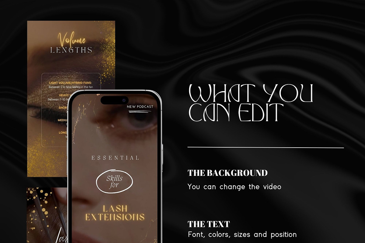 Lashes Instagram Video Reels, a Social Media Template by design4social (Photo 7 of 9)