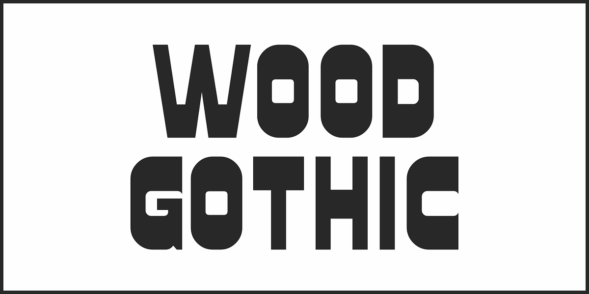 Wood Gothic JNL, a Sans Serif Font by Jeff Levine Fonts (Photo 2 of 5)