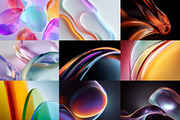Abstract Liquid Glass Wallpapers, a Wallpaper Graphic by HipFonts (Thumbnail 6 of 10)