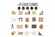 Mathematics Education Clipart Set, an Education Illustration by Palau (Thumbnail 8 of 10)