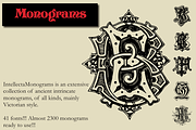 Intellecta Monograms Collection, a Font by Intellecta Design (Thumbnail 1 of 5)