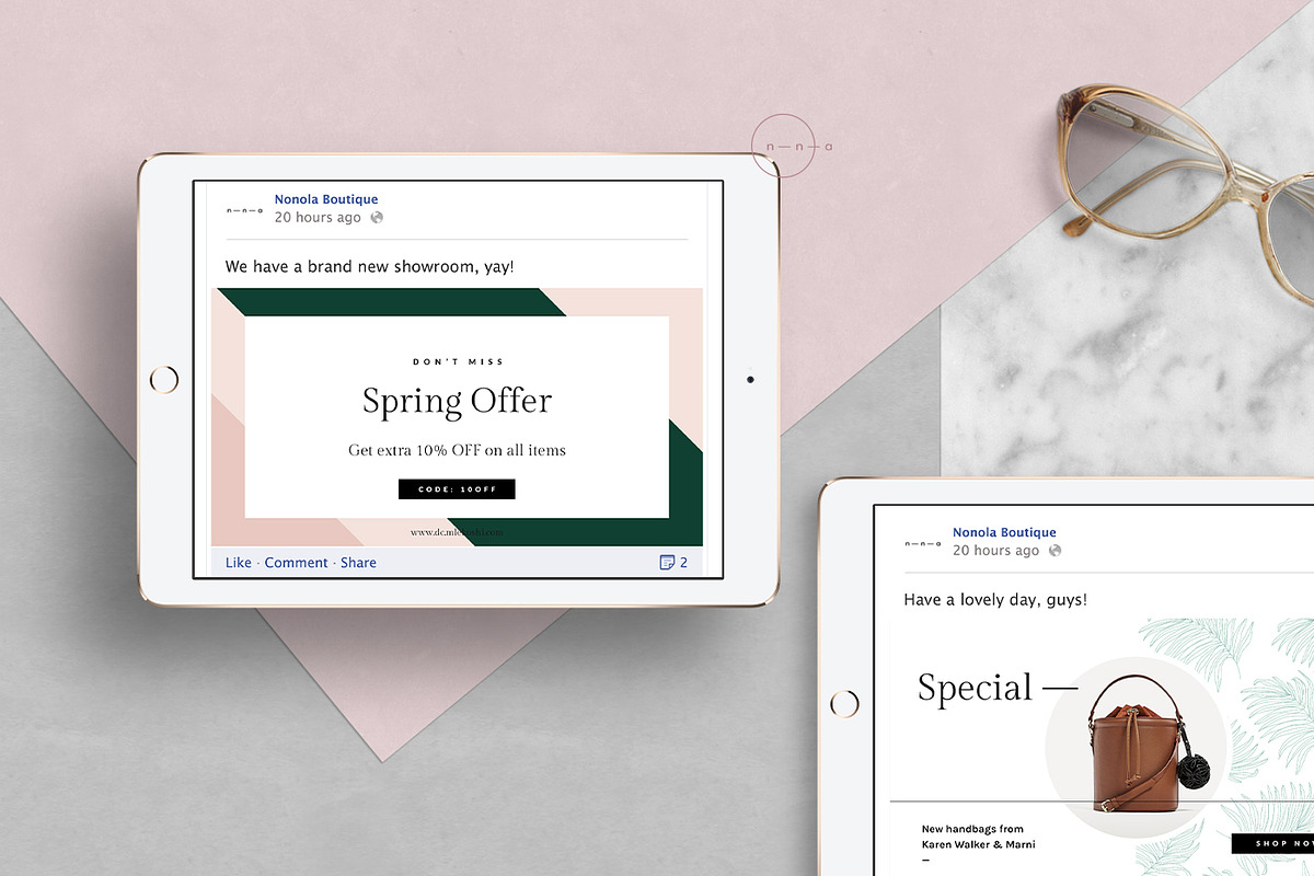 Social Media Kit Ladypreneur • Renée, a Social Media Template by Nonola (Photo 7 of 10)