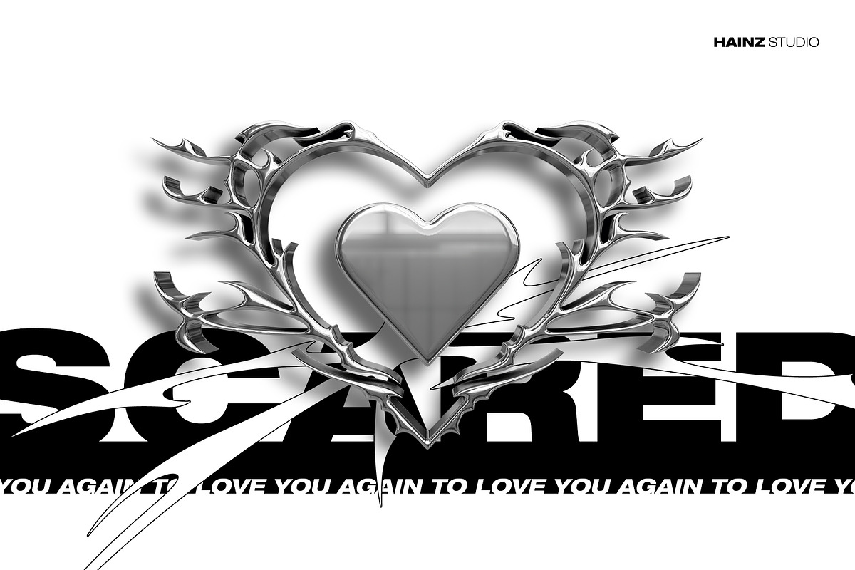 Chrome Love Collection – 93 Item PNG, an Object Graphic by Hainz Studio (Photo 2 of 10)