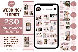 Wedding/Florist Instagram Templates