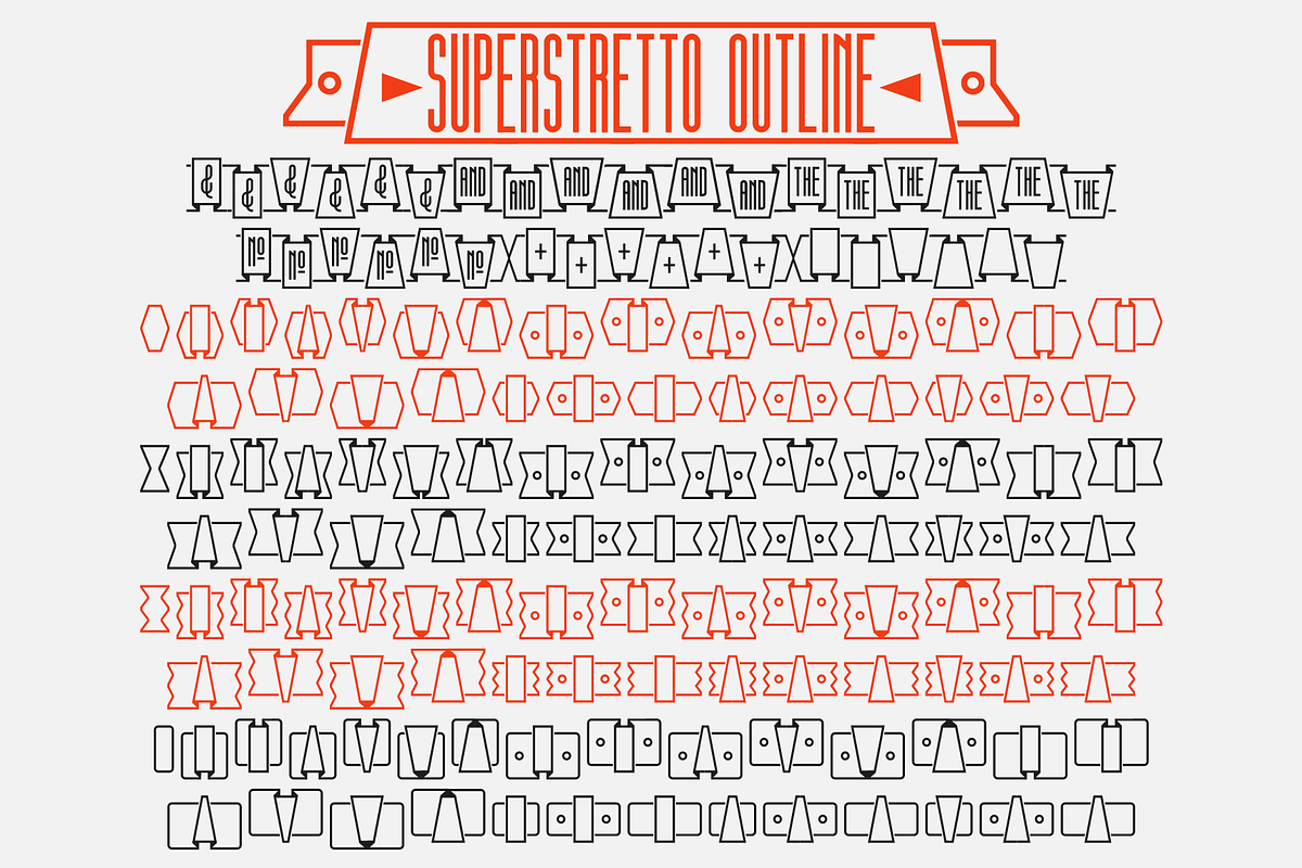 Superstretto Family banner font, a Sans Serif Font by Bellini studio (Photo 9 of 17)