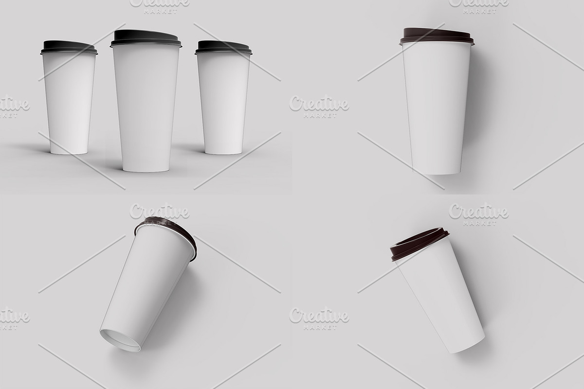 Coffee Cup Mockup - 8 views, a Cups & Container Mockup by Illusiongraphic (Photo 18 of 18)