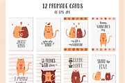 Cats in love. Cards & Patterns, an Animal Illustration by Valeria Soloveva (Thumbnail 9 of 13)