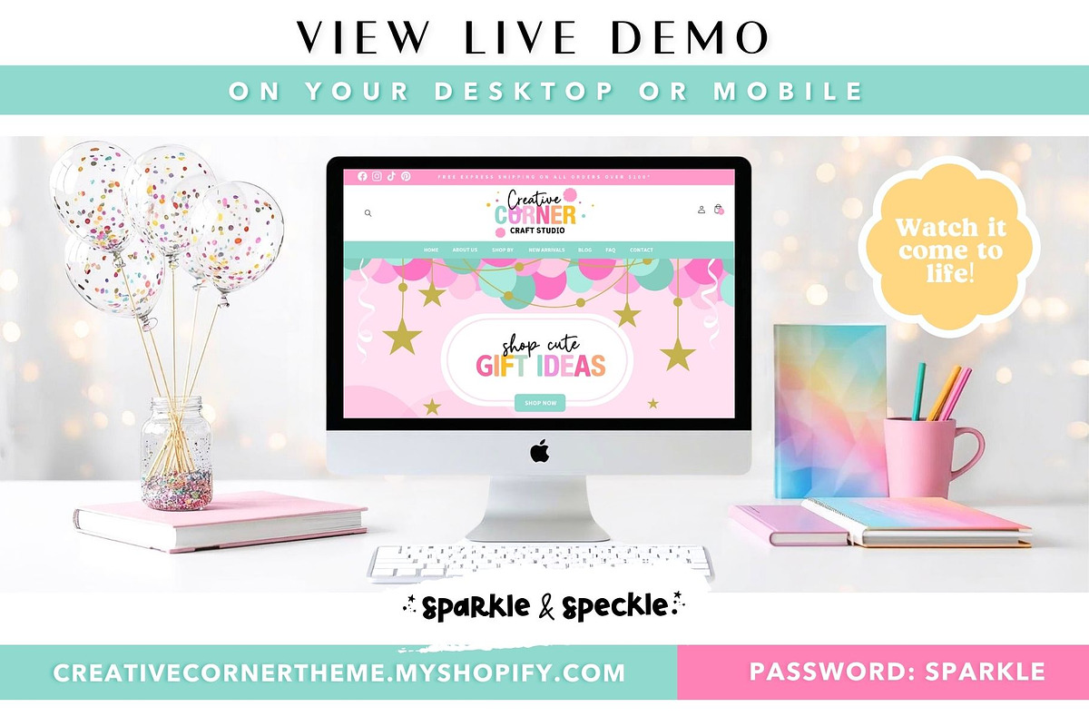 Party Shop Shopify Theme, a Shopify Template by Sparkle & Speckle (Photo 3 of 10)