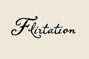 Flirt: Coquette Script Font, a Script Font by Mneme (Thumbnail 9 of 9)