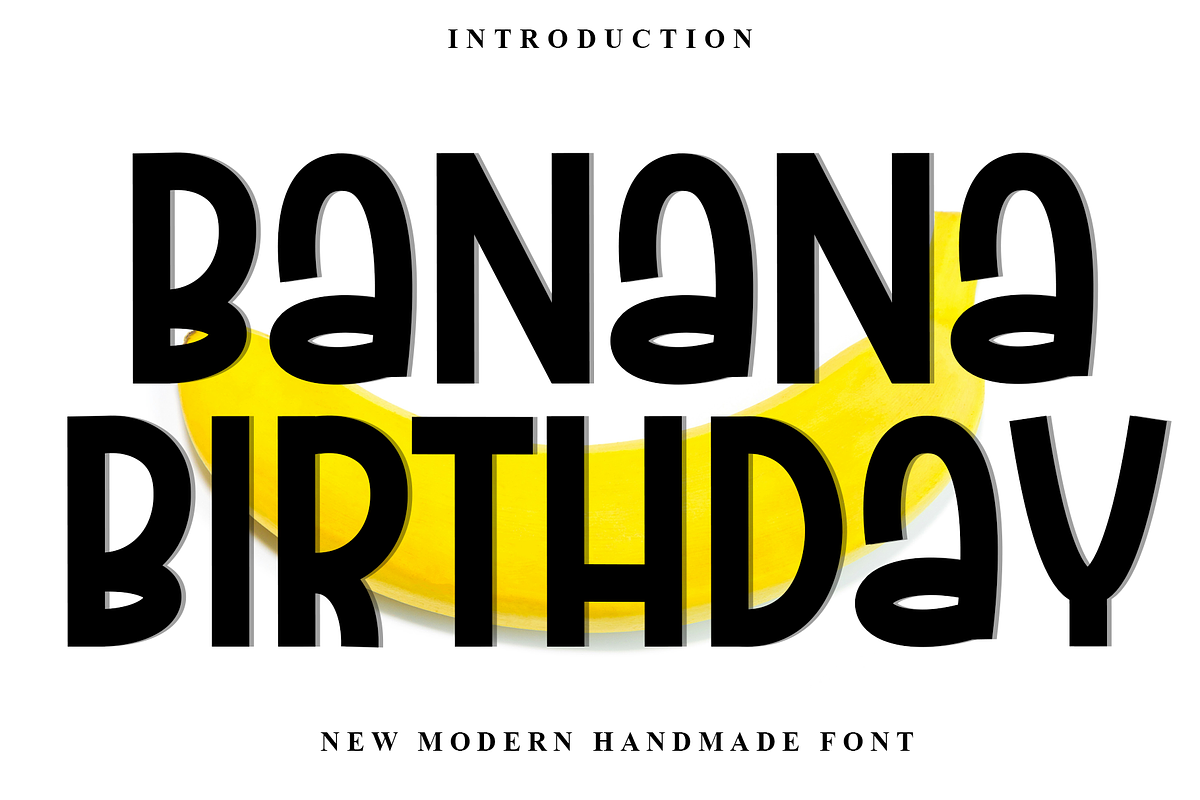 Banana Birthday, a Serif Font by InermediaSTUDIO (Photo 1 of 8)