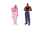 Stylish African American people set, a Person Illustration by PaperTrident (Thumbnail 4 of 9)