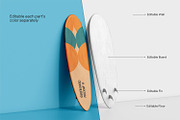 Wooden Surfboard Mockup, a Product Mockup by RamStudio2 (Thumbnail 7 of 16)