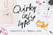 Quirky Inky Type – Handwritten Font, a Handwritten Font by SweetRenieDesigns (Thumbnail 1 of 5)