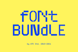 ATK Font Bundle - Vol.02 124 Fonts