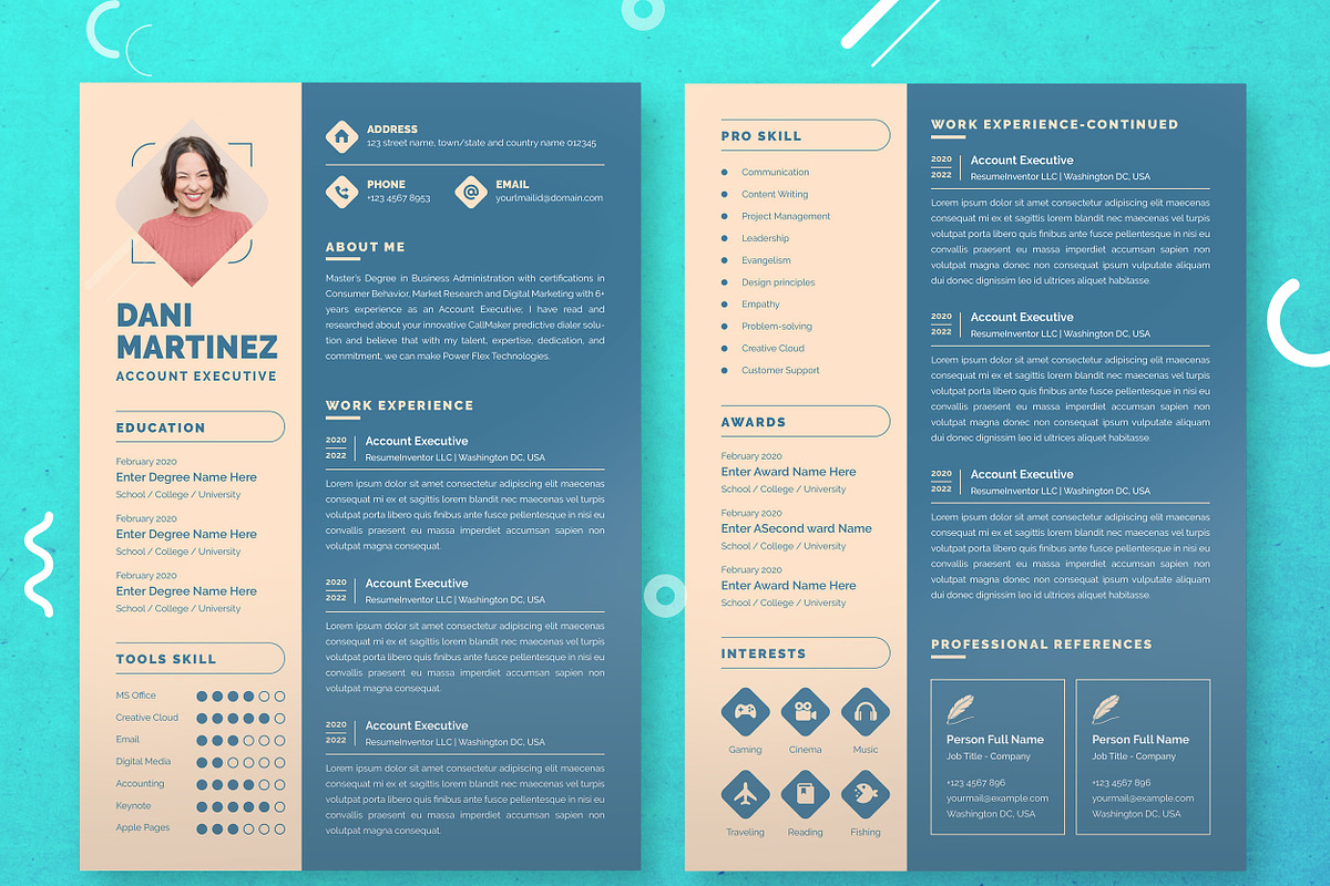 Accountant Executive Resume Template, a Resume Template by ResumeInventor (Photo 2 of 8)