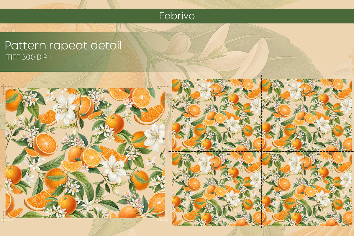 ORANGEDELIGHT Seamless Pattern Print, a Pattern Graphic by Fabrivo (Photo 8 of 10)